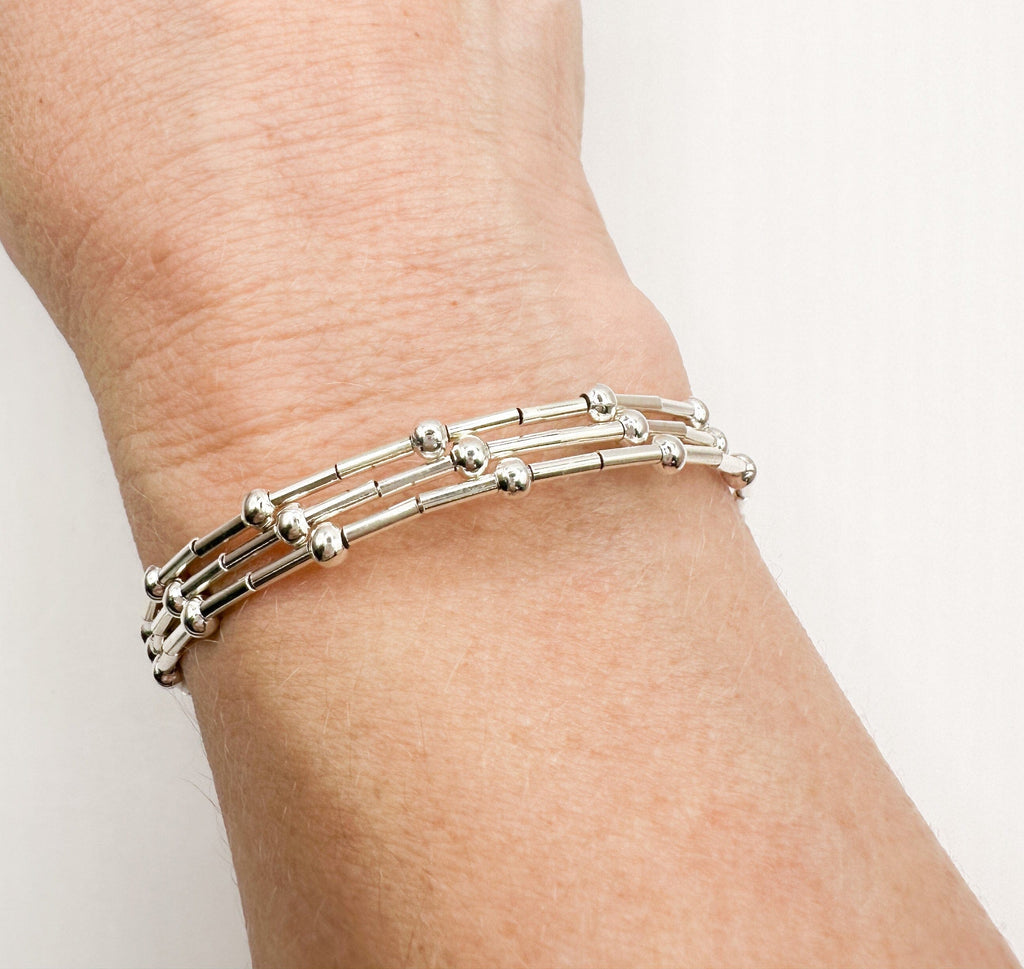 Prickly Cactus Bracelet Silver Memory Wire Bracelet Product Tag