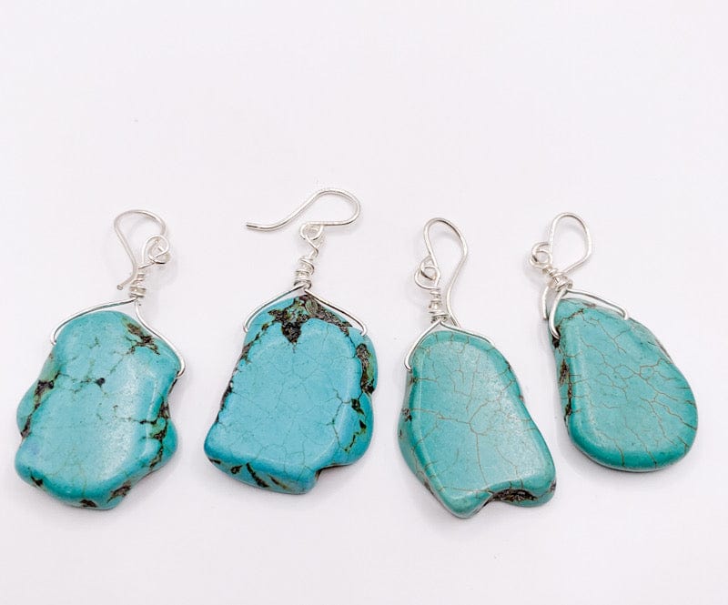 Prickly Cactus Earrings Turquoise Chunky Dangle Earrings Product Tag