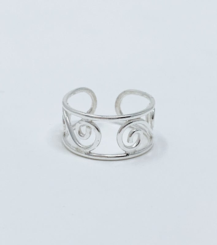 Prickly Cactus Toe Ring Swirl Design Toe Ring Product Tag