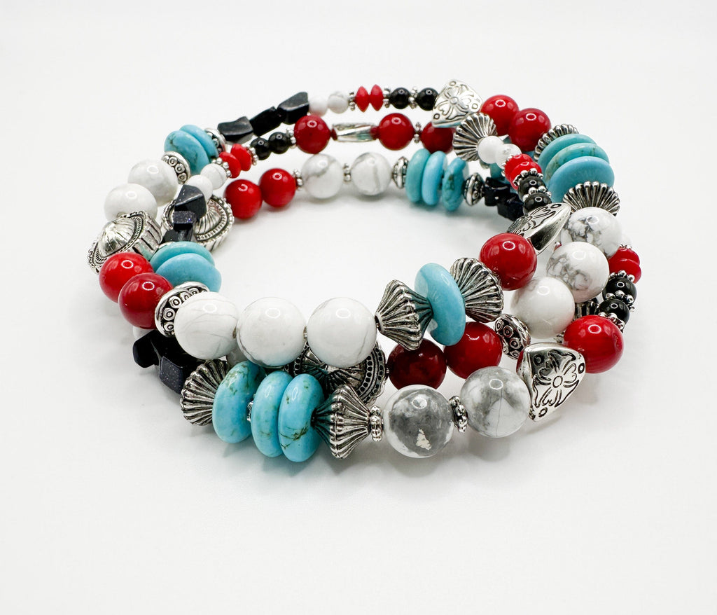Prickly Cactus Bracelet Gemstone Wrap Bracelet Product Tag