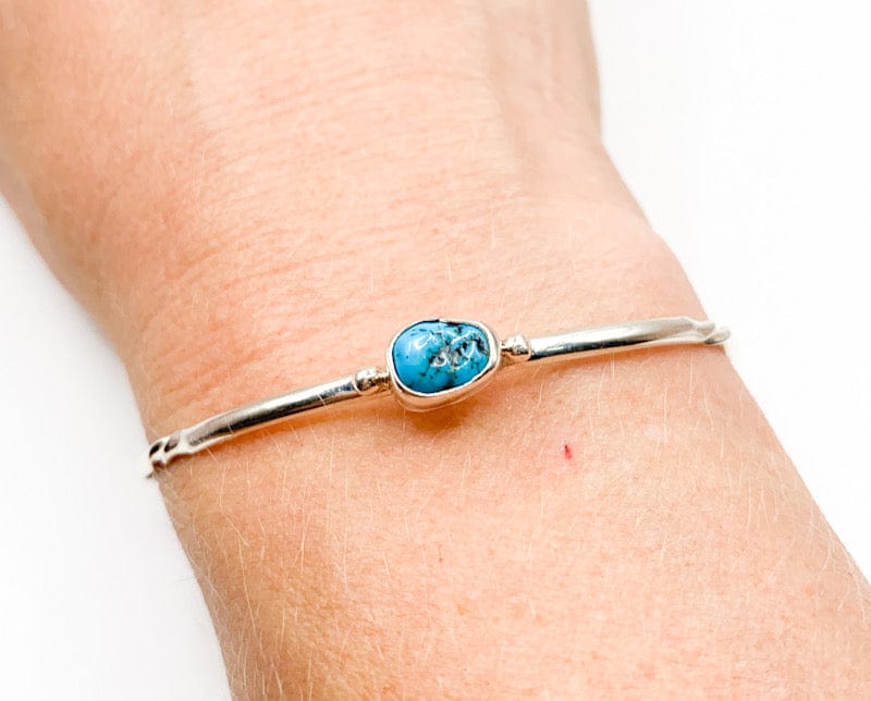 Prickly Cactus Bracelet Turquoise Stacker Cuff Product Tag