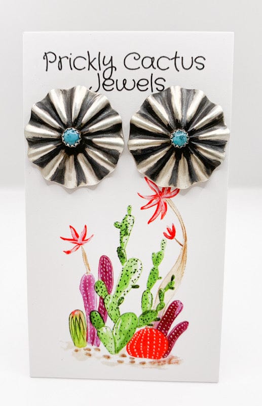 Prickly Cactus Earrings Concho Dot Earrings Product Tag