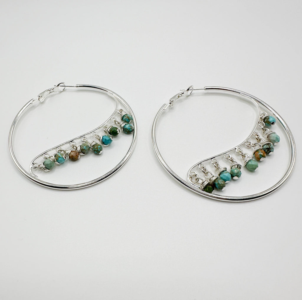 Prickly Cactus Earrings Gypsy Hoops Product Tag