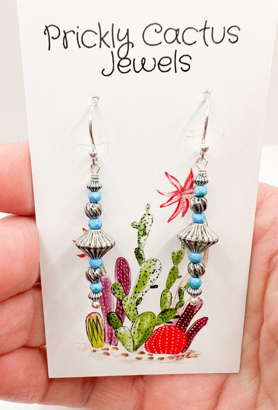 Prickly Cactus Earrings Logan Earrings - Turquoise Product Tag