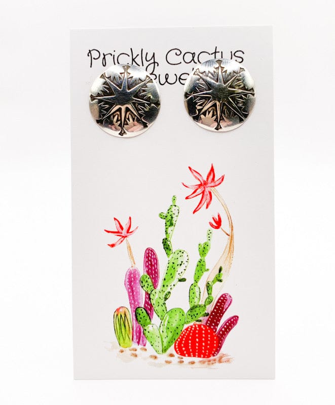 Prickly Cactus Earrings Starburst Posts Product Tag