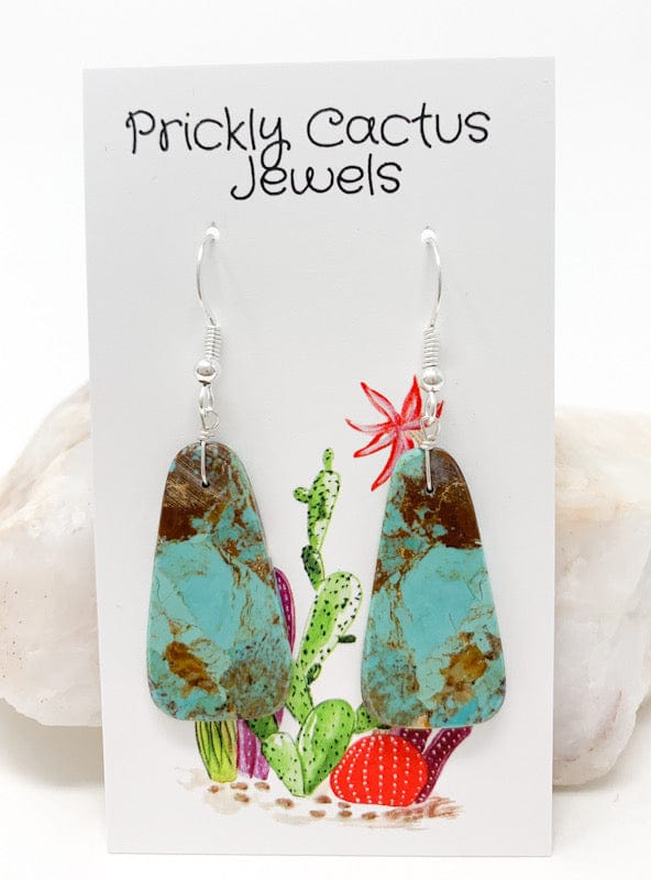 Prickly Cactus Earrings Triangle Slab Earrings Product Tag