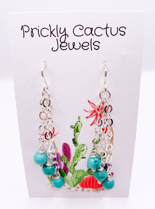 Prickly Cactus Earrings Turquoise Trailblazer Earrings Product Tag