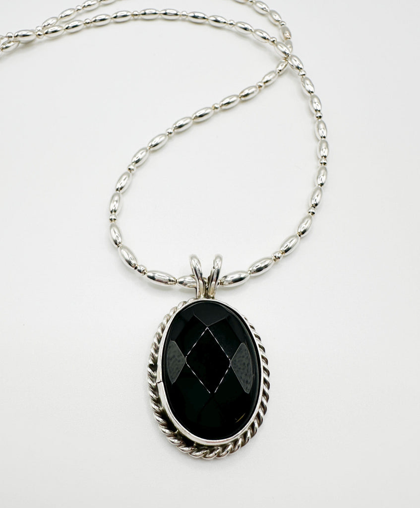 Prickly Cactus Necklace Black Onyx Pendant Necklace Product Tag
