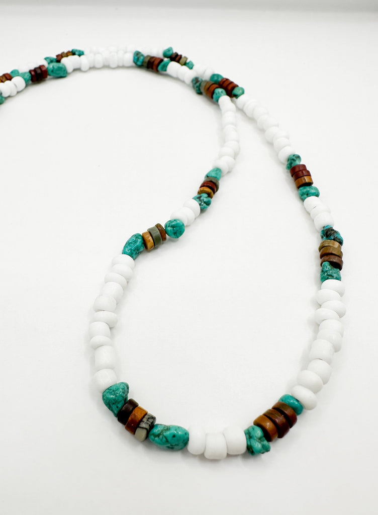 Prickly Cactus Necklace Brown & Turquoise Necklace - Men's Product Tag