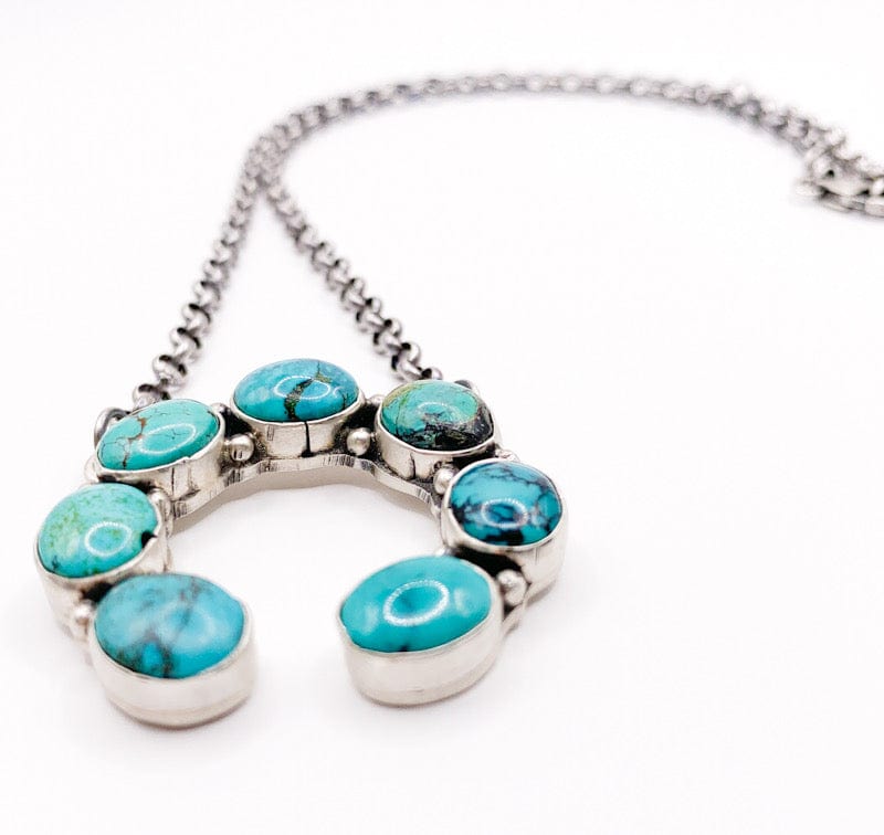 Prickly Cactus Necklace Turquoise Naja Necklace Product Tag