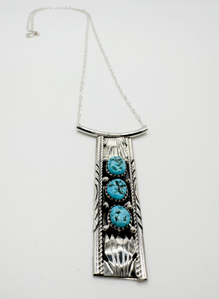 Prickly Cactus Necklace Turquoise Slider Necklace Product Tag