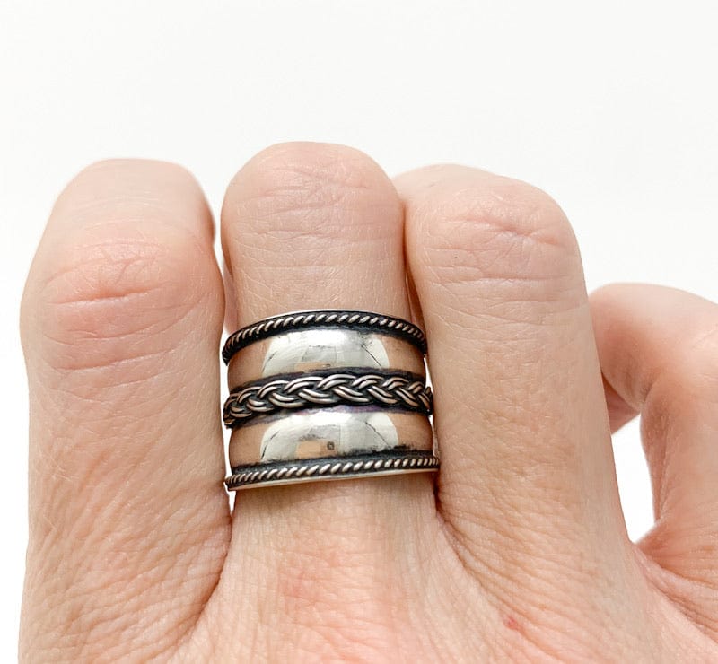 Prickly Cactus Ring 6 Braided Ring Product Tag