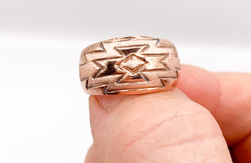 Prickly Cactus Ring Copper Band I Product Tag