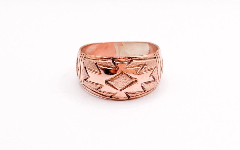 Prickly Cactus Ring Copper Band III Product Tag