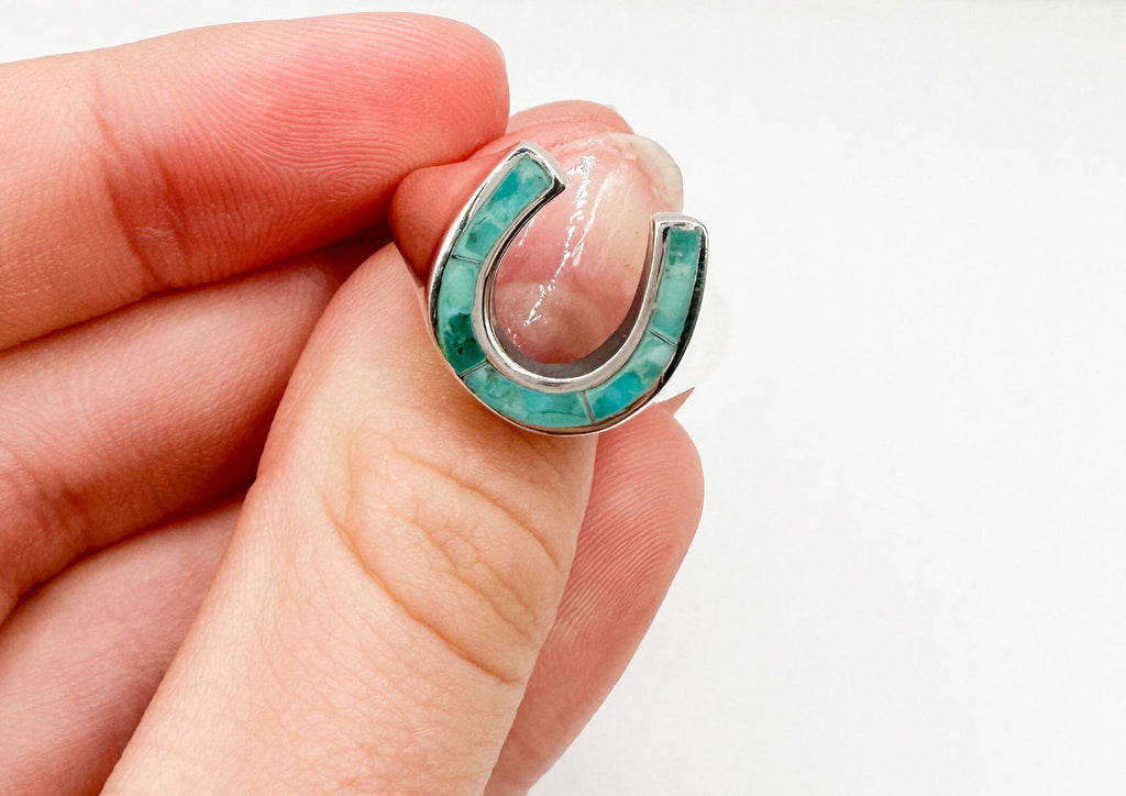 Prickly Cactus Ring Horseshoe Turquoise Ring Product Tag