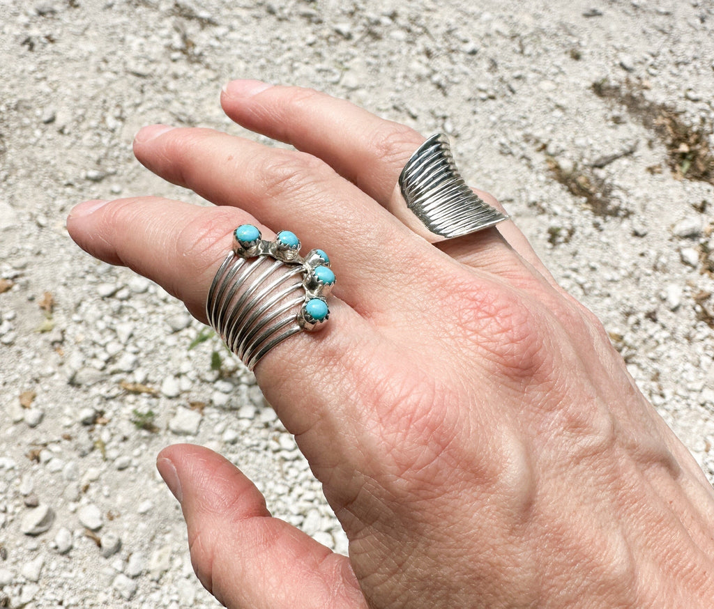 Prickly Cactus Ring Stunner Turquoise Ring Product Tag