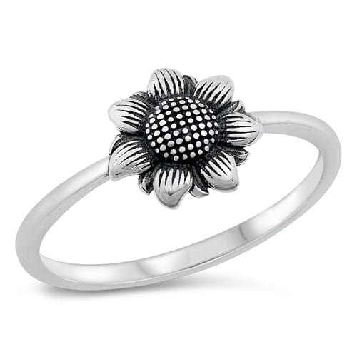 Prickly Cactus Ring Sunflower Ring Product Tag