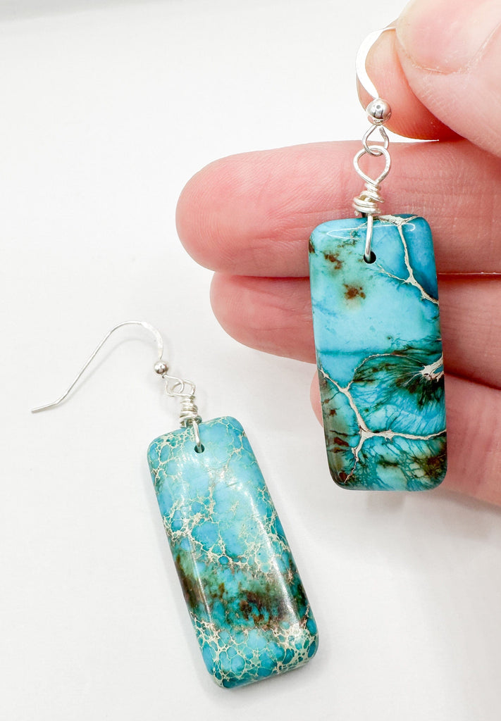 Prickly Cactus Turquoise Skies Earrings Product Tag
